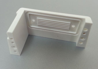 Medical device part manufactured by CNC plastic machining