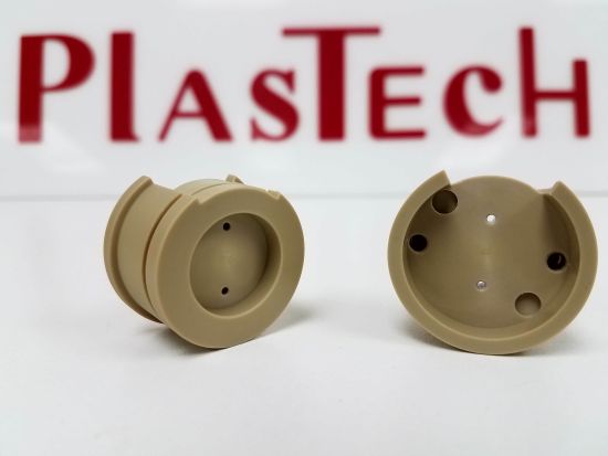30% glass filled Peek parts from the Yama Seiki Live Tooling lathe